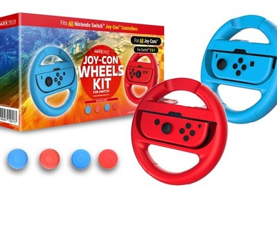 Maxx Tech Joy-Con Wheels and Grips Kit for Nintendo Sw (Playstation) (UK IMPORT)