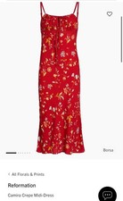 New with Tags Reformation Camira Midi Dress Size 10