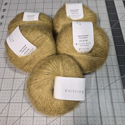 Knitting For Olive Mohair Silk Yarn Dusty Honey Lot Of 5