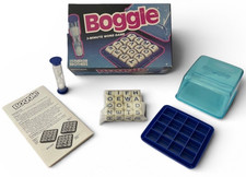 OBO🔤🎲 Complete 1992 BOGGLE PARKER BROTHERS WORD GAME SET with TIMER & TRAY🎲🔤