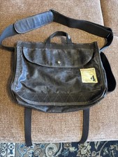 VINTAGE T.U.F Jeansmith Brown Leather Messenger Shoulder Bag Great Condition