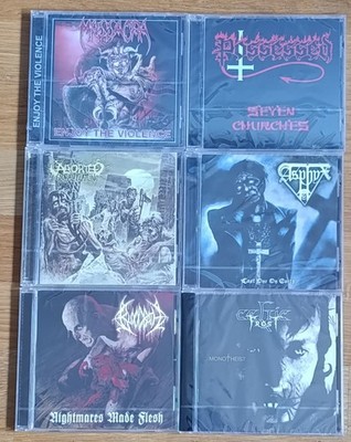 Death Metal CD Lot 6 CDs Massacra Possessed Asphyx Bloodbath Celtic Frost Aborte