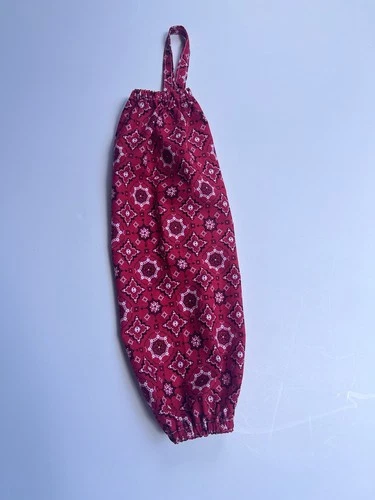 Plastic Grocery Bag Holder/Dispenser/Storage Red White Black Howdy  Poppy Print