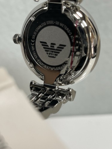Orologio Donna Emporio Armani SS Quadrante Bianco con Cristallo Pavè Quarzo 32mm AR1925 - Foto 6 di 14