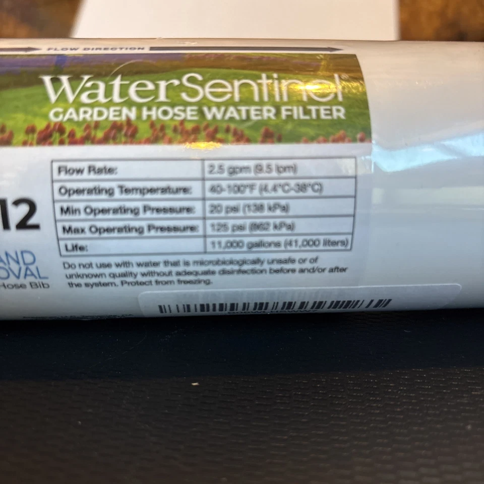 WATER SENTINEL GARDEN HOSE WATER FILTER FOR SEDIMENT AND CHLORINE REMOVAL - Image 3 of 4