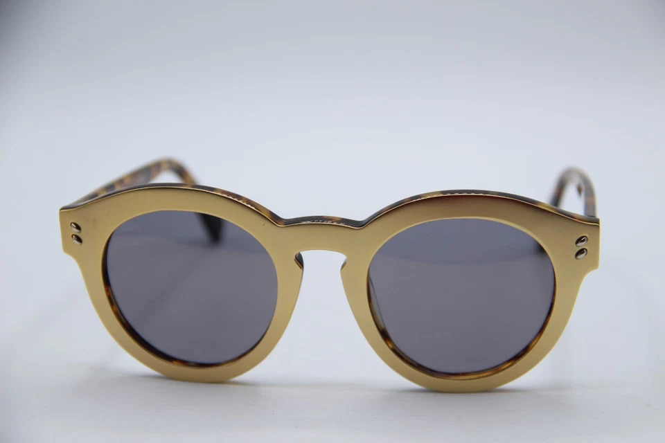 NUEVAS GAFAS DE SOL STELLA MCCARTNEY SC 0046S 004 DORADAS HABANA AUTÉNTICAS 49-22 Foto 2 de 4