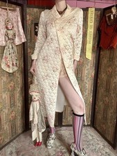 Gorgeous 1970s Quilted Floral Robe by Miss Elaine, Size M-L