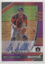 2020 Panini Prizm Draft Picks Red & Purple Hyper Matt Scheffler Auto 0jf3