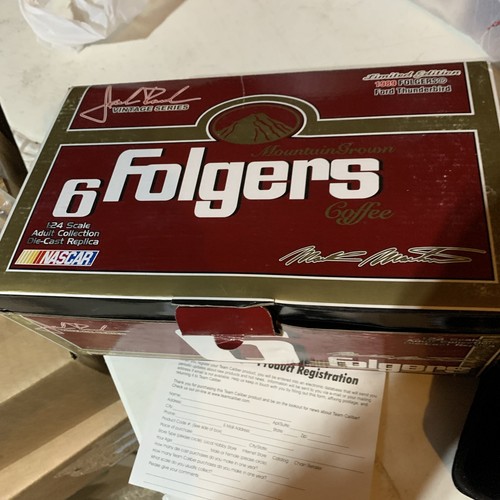 Mark Martin #6 Folgers 1989 Team Caliber Vintage Series 1/24 Nascar Diecast LE - Picture 13 of 13