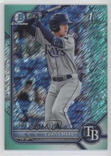 2022 Bowman Chrome Prospects Aqua Shimmer Refractor /125 Curtis Mead #BCP-10 6fs