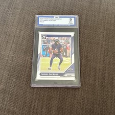 2024 Panni Donruss Optic #13 LAMAR JACKSON HOLO ISA 9