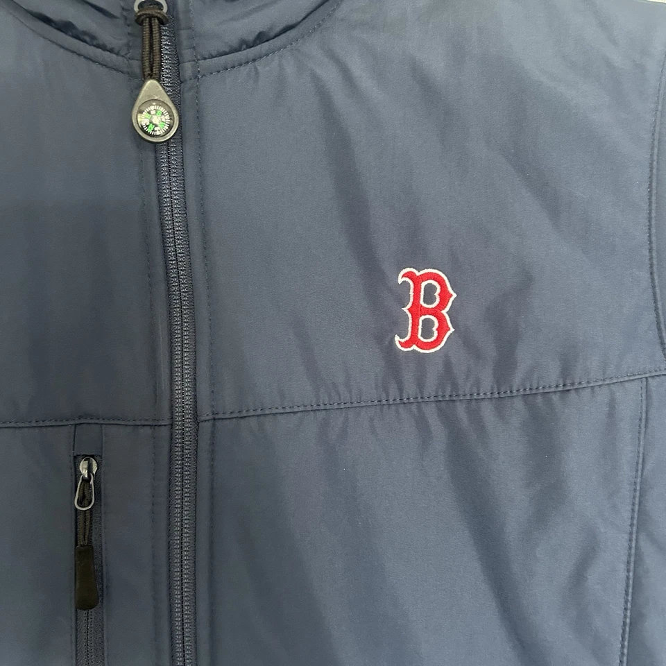Chaqueta Bolton Red Sox MLB Antigua resistente a la intemperie azul para hombre talla M Foto 2 de 4