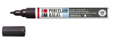 Porcelain And Glass Marker 1-2 Mm. 073-Black