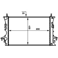 KüHler MotorküHlung Mahle CR 459 000S FüR Renault Espace III Laguna II