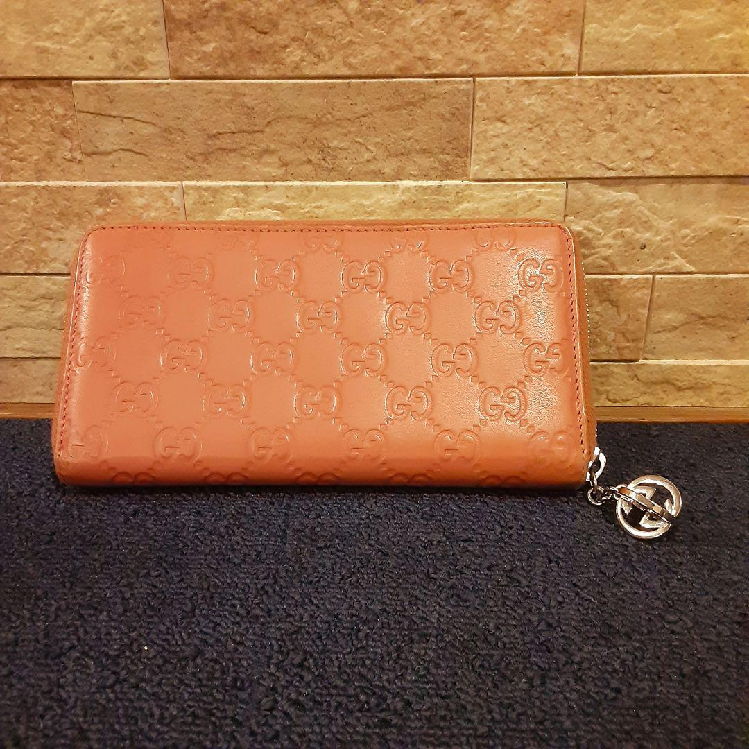 Gucci Pink Long Wallet Keychain Stylish Design GG