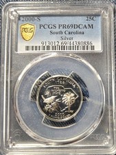 2000-S  25C  PCGS PR69DCAM - Silver South Carolina State Quarter