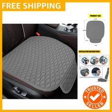 Car Seat Cover Comfortable Anti-slip Linen Auto Front Seat Protector Breath...