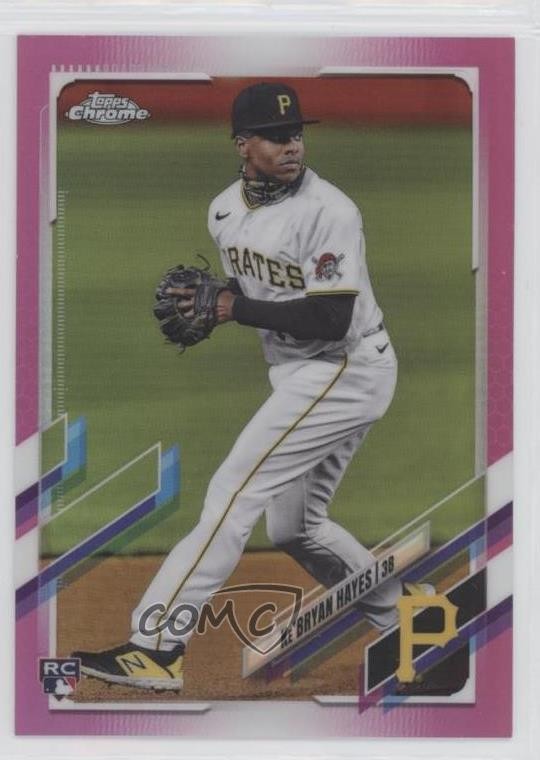 2021 Topps Chrome Pink Refractor Ke'Bryan Hayes #191 0m4q