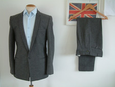 1980's FASHION SUIT..36" x 30"..PEGS..FLECK..PLEATS..80's..BLITZ..NEW WAVE..SOUL