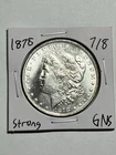 1878 7/8TF Morgan Silver Dollar Coin Strong Lustrous Gem BU Better Date Variety
