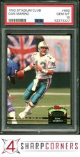 1992 STADIUM CLUB #660 DAN MARINO DOLPHINS HOF PSA 10
