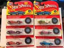 Hot Wheels Vintage Collection 1990s Sealed Cars w/ Button   Lot of 6 SEALED