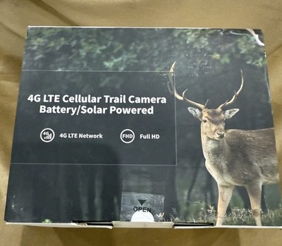 Sehmua RBX-H10, 4G LTE Cellular Trail Camera Battery Solar Powered Hunting, Farm