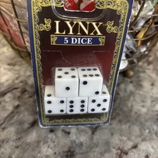 Lynx Dice 5 Count new Sealed #15404