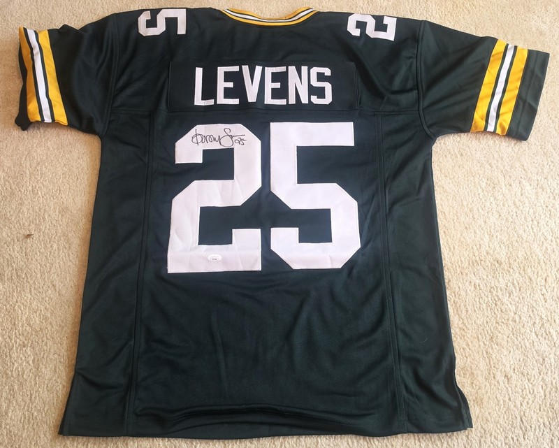 DORSEY LEVENS GREEN BAY PACKERS GREEN XL SPECIAL  AUTOGRAPHED JERSEY JSA CERT