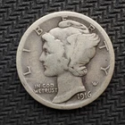 1916 *S* MERCURY HEAD  SILVER DIME *NICE* - FREE SHIPPING! - C3363