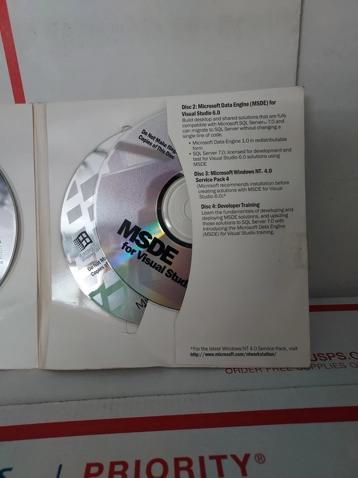 Microsoft Visual Studio 6 6.0 Plus Pack Good Used No Key Code - #191 - Image 4 of 4