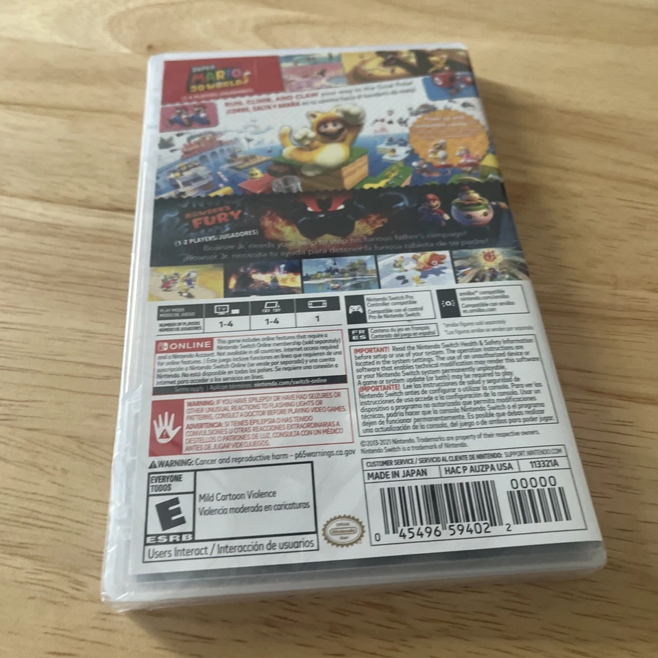 New Super Mario 3D World + Bowser's Fury (Nintendo Switch, 2021) nuevo precintado Foto 2 de 4