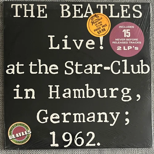 BEATLES LIVE AT THE STAR CLUB 1962 FACTORY SEALED 2 LP SET