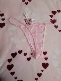 VICTORIA'S SECRET Dream Angels Crystal Shimmer Smooth Thong V-String Panty S M L