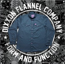 Dixxon Flannel 2XL "Snap-On On" Breast Cancer Black with Pink Accents BNIB