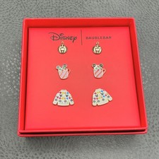 Disney BaubleBar Mickey Mouse Earrings Set of 3 Pairs Holiday Stud Earrings