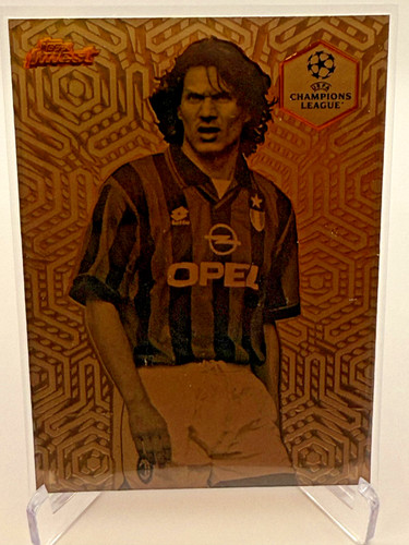 Paolo Maldini [Gold] #FI-6 2024 Topps Finest UEFA Idols card