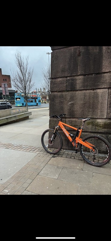 Fizzy Orange Five Full Suspension Mountain Bike
