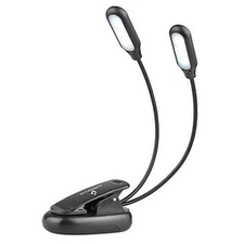 GLORIOUS-LITE Clip on Book Light/Reading Light/Clip Lamp with 10 LED Eye Care, 