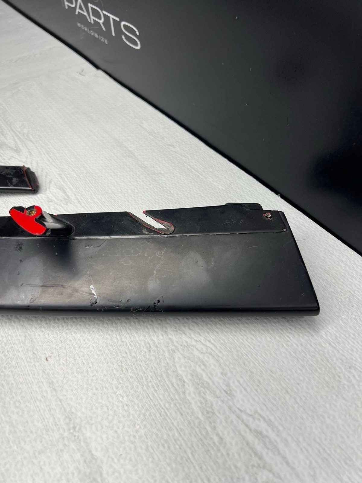 19-23 FERRARI F8 TRIBUTO FRONT LEFT DRIVER BUMPER LIP SPLITTER
