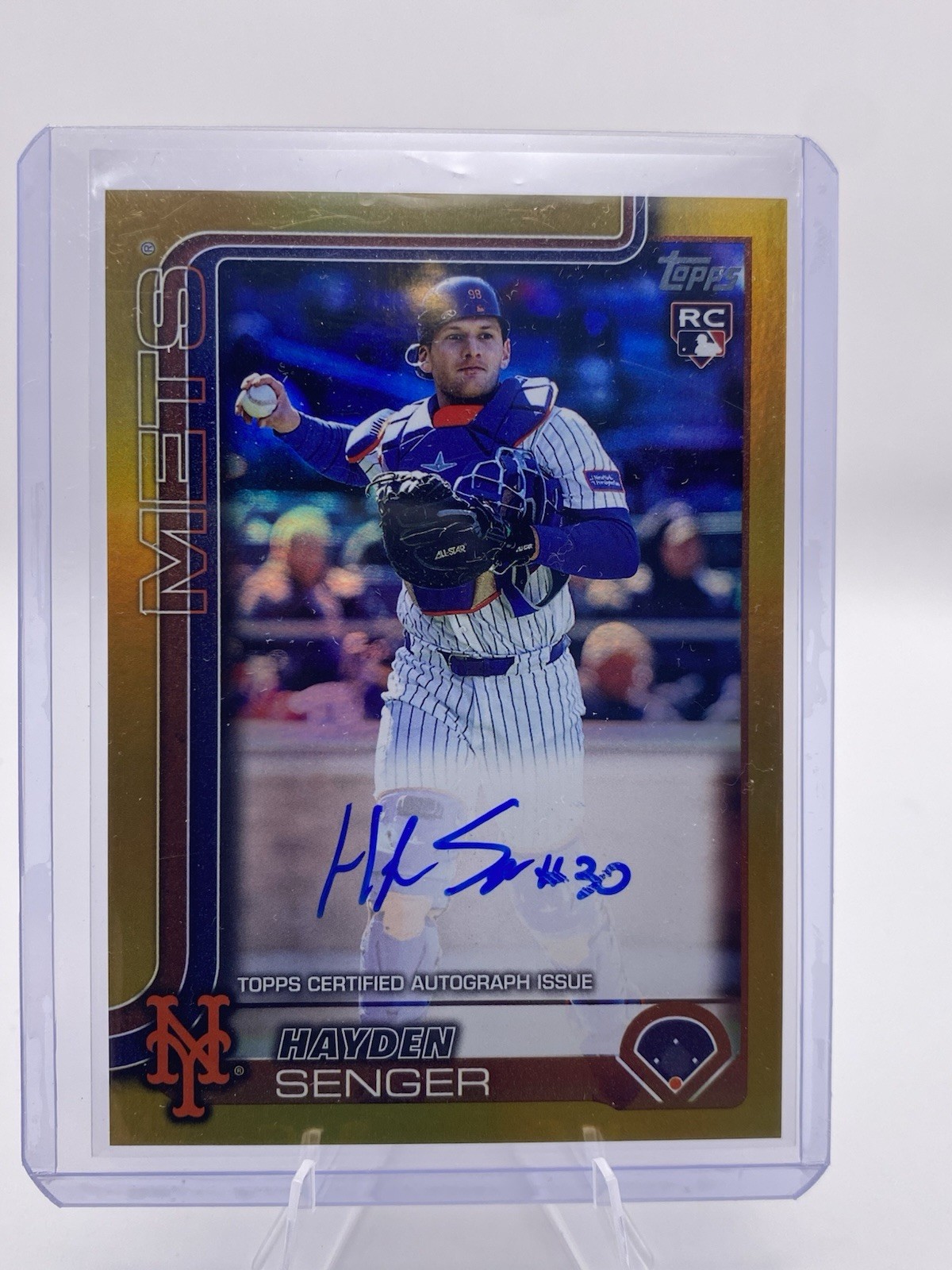 2025 Topps Hayden Senger Rookie Auto /50 New York Mets