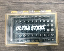 Ultra Steel Bit Set, 61-pc Metric Screwdriver Bit Set - 8TS0019A