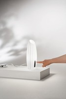 Tischleuchte Schwarz Weiß H:30 Cm G9 Dimmbar Touchdimmer Tischlampe BüRo