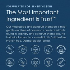 Dandruff Shampoo Ph Balanced Mild Formula Effective for All Hair Types and Sen