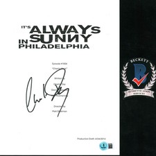Charlie Day Signed Its Always Sunny In Philadelphia Full Episode Script COA BAS 