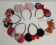 Minnie Mouse Ears Disney Headband bundle lot of 6