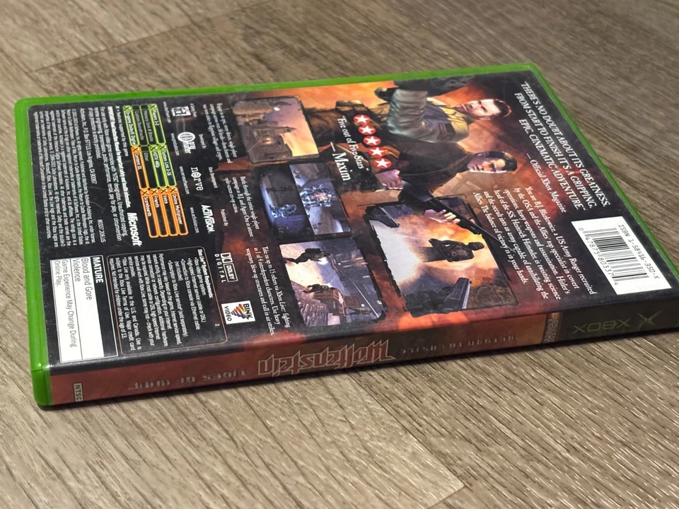 Return to Castle Wolfenstein Tides of War Microsoft Xbox Completo CIB Auténtico Foto 4 de 4