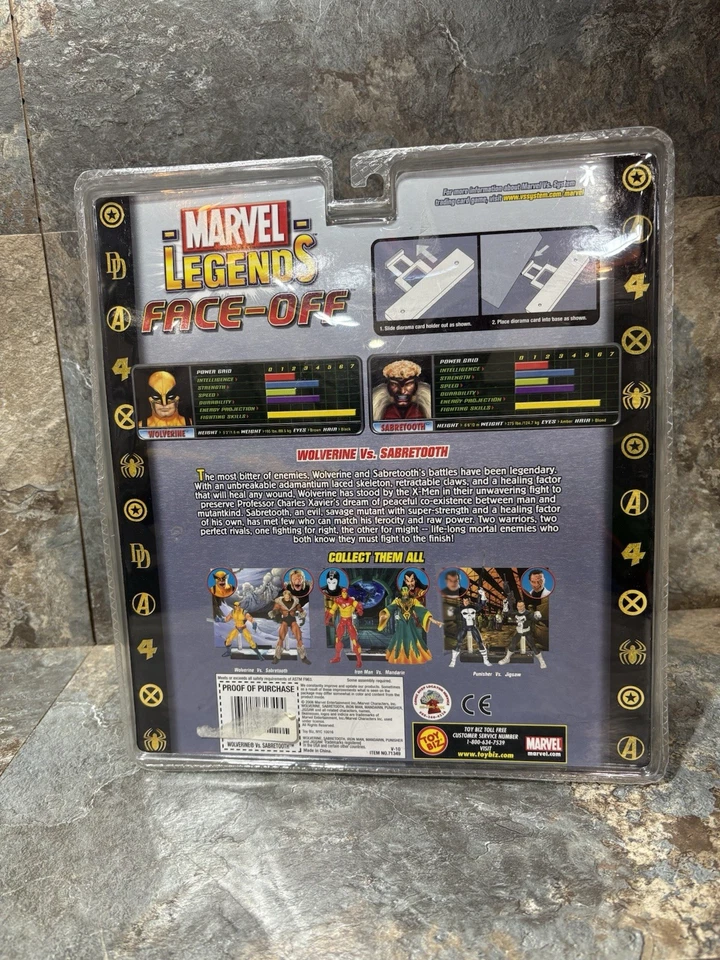 Marvel Legends 2006 Face-Off: Wolverine Vs Sabretooth conjunto de figuras de acción NUEVO Foto 2 de 3