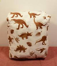 Pillowfort Full Dinosaur Cotton Kids' Sheet Set Watercolor Brown