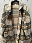 Women Fall Plaid Flannel Shacket Blouse Jacket Oversized Long Sleeve Shirt XXL — photo 6